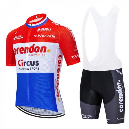 Tenue Cycliste et Cuissard à Bretelles 2019 Corendon-Circus N001